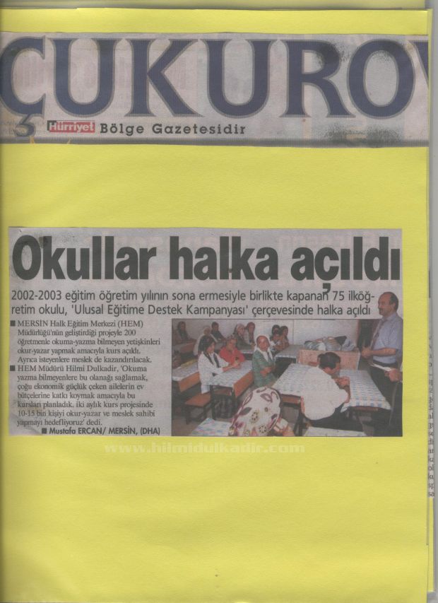 2003 Hem çalışmaları